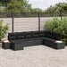 Set de canapele pentru grădină 8 pcs Negru 319 x 209 x 85 cm - WALTI WALTI