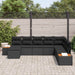 Set de canapele pentru grădină 8 pcs Negru 319 x 209 x 85 cm - WALTI WALTI