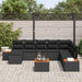 Set de canapele pentru grădină 9 pcs Negru 319 x 209 x 85 cm - WALTI WALTI