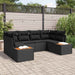 Set de canapele pentru grădină 6 pcs Negru 234 x 154 x 85 cm - WALTI WALTI