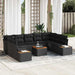 Set de canapele pentru grădină 6 pcs Negru 289 x 209 x 85 cm - WALTI WALTI
