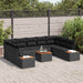 Set de canapele pentru grădină 6 pcs Negru 289 x 209 x 85 cm - WALTI WALTI