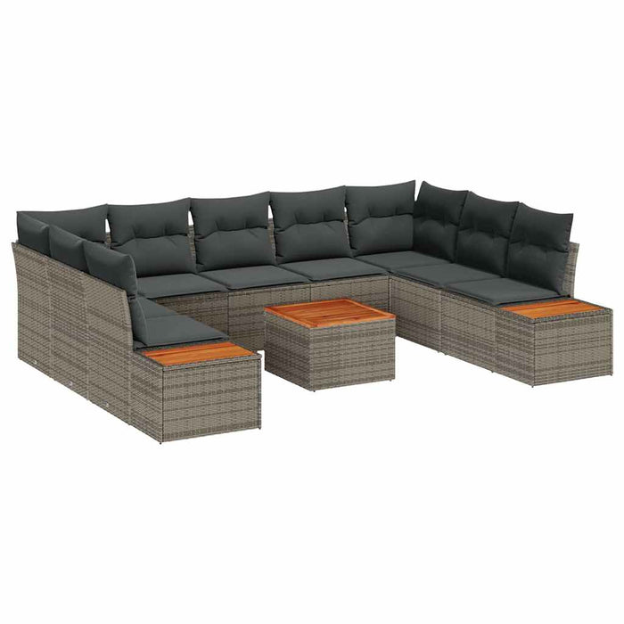 Set de canapele pentru grădină 6 pcs Gri 289 x 209 x 85 cm - WALTI WALTI