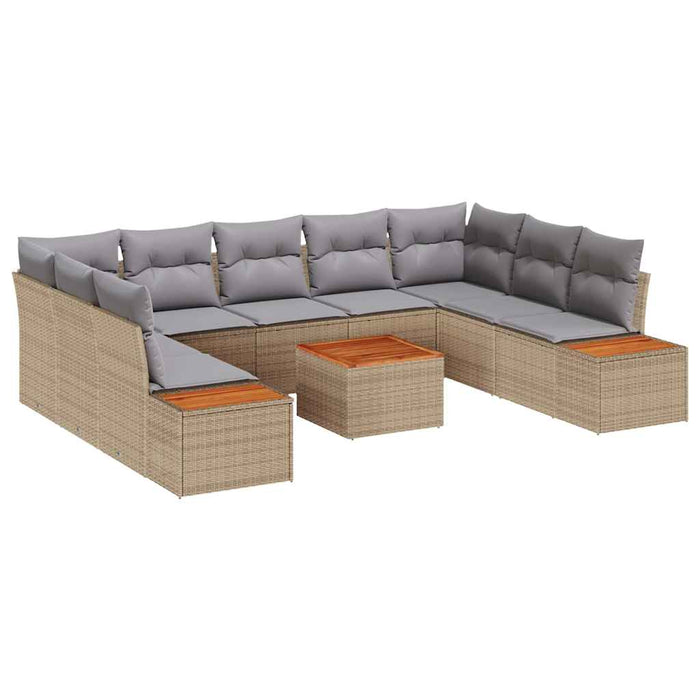 Set de canapele pentru grădină 5 pcs Beige și gri deschis - WALTI WALTI