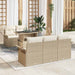 Set de canapele pentru grădină cu pernă 6 pcs Bej Rattan poli - WALTI WALTI