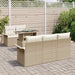 Set de canapele pentru grădină cu pernă 6 pcs Bej Rattan poli - WALTI WALTI