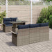 Set de canapele pentru grădină cu pernă 6 pcs Gri Poli Rattan - WALTI WALTI