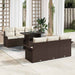 Set de canapele pentru grădină cu pernă 7 pcs Maro Rattan poli - WALTI WALTI