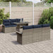 Set de canapele pentru grădină cu pernă 7 pcs Gri Poli Rattan - WALTI WALTI