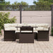 Set de canapele pentru grădină cu pernă 7 pcs Maro Rattan poli - WALTI WALTI
