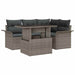 Set de canapele pentru grădină cu pernă 5 pcs Gri Rattan poli - WALTI WALTI