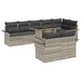 Set de canapele pentru grădină 9 pcs Gri deschis Rattan poli - WALTI WALTI