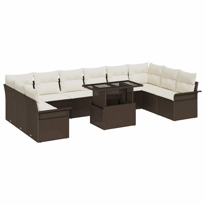 Set de canapele pentru grădină 11 pcs Maro 100 x 55 x 73 cm - WALTI WALTI