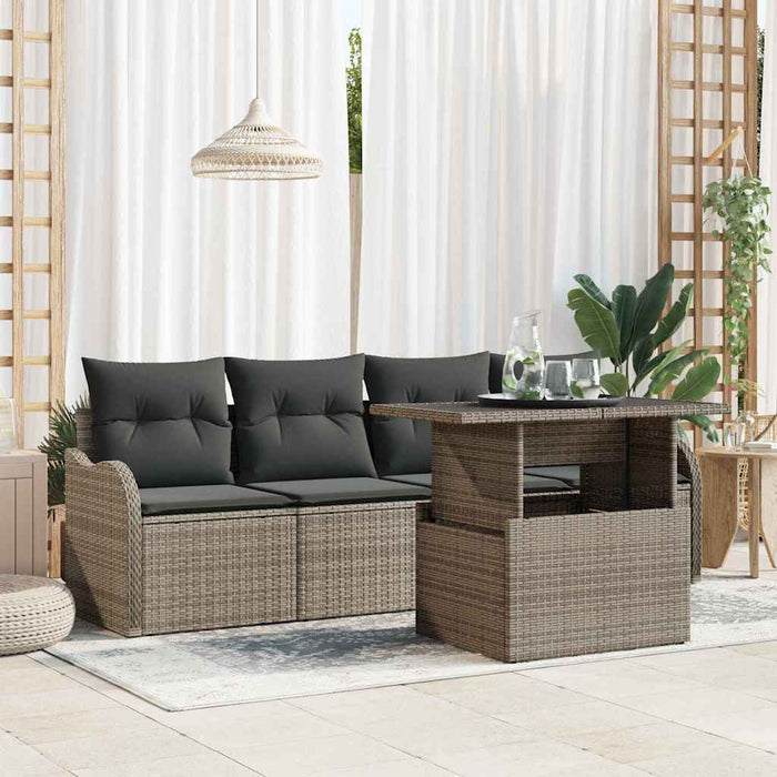 Set de canapele pentru grădină 5 pcs Gri 100 x 55 x 73 cm - WALTI WALTI