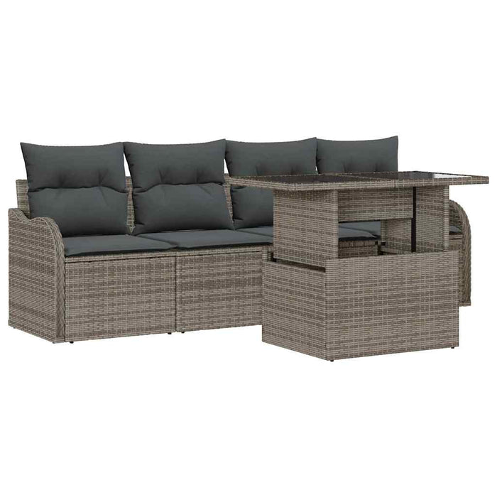Set de canapele pentru grădină 5 pcs Gri 100 x 55 x 73 cm - WALTI WALTI
