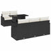 Set de canapele pentru grădină 6 pcs Negru 100 x 55 x 73 cm - WALTI WALTI