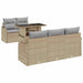 Set de canapele pentru grădină 6 pcs Bej 100 x 55 x 73 cm - WALTI WALTI