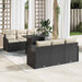 Set de canapele pentru grădină 7 pcs Negru 100 x 55 x 73 cm - WALTI WALTI