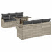 Set de canapele pentru grădină cu pernă 7 pcs Gri deschis - WALTI WALTI