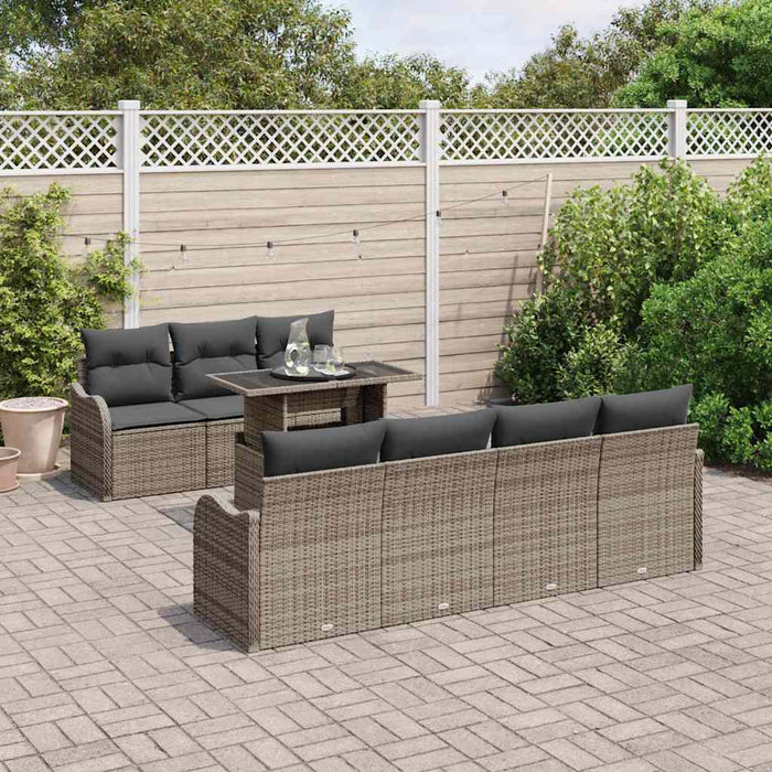 Set de canapele pentru grădină 8 pcs Gri 100 x 55 x 73 cm - WALTI WALTI