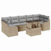 Set de canapele pentru grădină 8 pcs Bej 100 x 55 x 73 cm - WALTI WALTI