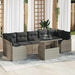 Set de canapele pentru grădină 8 pcs Gri deschis Rattan poli - WALTI WALTI