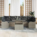 Set de canapele pentru grădină 8 pcs Gri deschis Rattan poli - WALTI WALTI