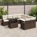 Set de canapele pentru grădină 9 pcs Maro 100 x 55 x 73 cm - WALTI WALTI