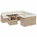 Set de canapele pentru grădină 9 pcs Bej 100 x 55 x 73 cm - WALTI WALTI