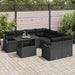 Set de canapele pentru grădină 9 pcs Negru 100 x 55 x 73 cm - WALTI WALTI
