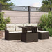 Set de canapele pentru grădină cu pernă 6 pcs Maro Rattan poli - WALTI WALTI