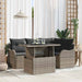 Set de canapele pentru grădină cu pernă 5 pcs Gri Poli Rattan - WALTI WALTI