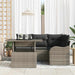 Set de canapele pentru grădină cu pernă 5 pcs Gri Poli Rattan - WALTI WALTI