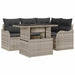 Set de canapele pentru grădină cu pernă 5 pcs Gri deschis - WALTI WALTI