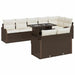 Set de canapele pentru grădină 9 pcs Maro 100 x 55 x 73 cm - WALTI WALTI