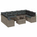 Set de canapele pentru grădină 10 pcs Gri 100 x 55 x 73 cm - WALTI WALTI