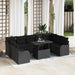 Set de canapele pentru grădină 10 pcs Negru 100 x 55 x 73 cm - WALTI WALTI