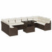 Set de canapele pentru grădină 11 pcs Maro 100 x 55 x 73 cm - WALTI WALTI
