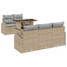 Set de canapele pentru grădină 6 pcs Bej 100 x 55 x 73 cm - WALTI WALTI
