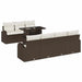 Set de canapele pentru grădină 8 pcs Maro 100 x 55 x 73 cm - WALTI WALTI