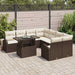 Set de canapele pentru grădină 9 pcs Maro 100 x 55 x 73 cm - WALTI WALTI