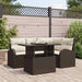 Set de canapele pentru grădină cu pernă 5 pcs Maro Rattan poli - WALTI WALTI