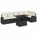 Set de canapele pentru grădină 7 pcs Negru 100 x 55 x 73 cm - WALTI WALTI