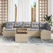 Set de canapele pentru grădină 7 pcs Bej 100 x 55 x 73 cm - WALTI WALTI