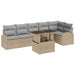 Set de canapele pentru grădină 7 pcs Bej 100 x 55 x 73 cm - WALTI WALTI