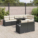 Set de canapele pentru grădină 9 pcs Negru Rattan poli - WALTI WALTI