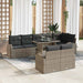 Set de canapele pentru grădină 9 pcs Gri Rattan poli - WALTI WALTI
