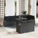 Set de canapele pentru grădină 9 pcs Negru Rattan poli - WALTI WALTI
