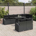 Set de canapele pentru grădină 9 pcs Negru Rattan poli - WALTI WALTI