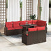 Set de canapele pentru grădină 9 pcs Maro Rattan poli - WALTI WALTI
